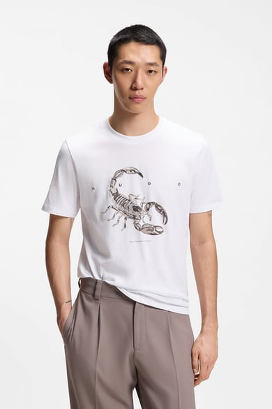 ΜΠΛΟΥΖΑ T-SHIRT HUGO - 100 ΛΕΥΚΟ